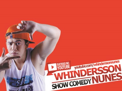 Whindersson Nunes - fenômeno da internet em seu show de comédia